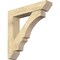 Ekena Millwork Balboa Slat Rough Sawn Bracket w/ Offset Brace, Douglas Fir, 8"W x 40"D x 40"H BKT0806X40X40BOA06RDF - alternate 1